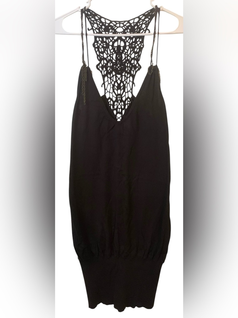 Guess Black Mini Dress with Crochet Back